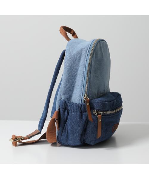 セール】Chloe KIDS バックパック C20280 ロゴ刺繍 デニム セール】Chloe KIDS バックパック C20280 ロゴ刺繍 デニム