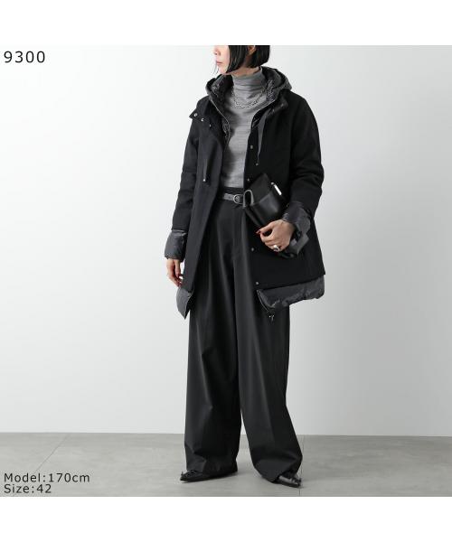 タイムセール 美品　ヘルノ　HELNOネイビー ウール系 ロングコート　38 タイムセール 美品ヘルノHELNOネイビー ウール系 ロングコート38