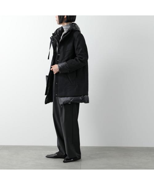 タイムセール 美品　ヘルノ　HELNOネイビー ウール系 ロングコート　38 タイムセール 美品 ヘルノ HELNOネイビー ウール系 ロングコート 38