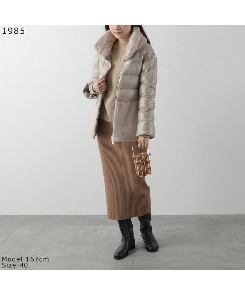 ヘルノファーコート　ベージュ　40 HERNO フェイクファーコンビダウンコート|ANAYI OFFICIAL ONLINE