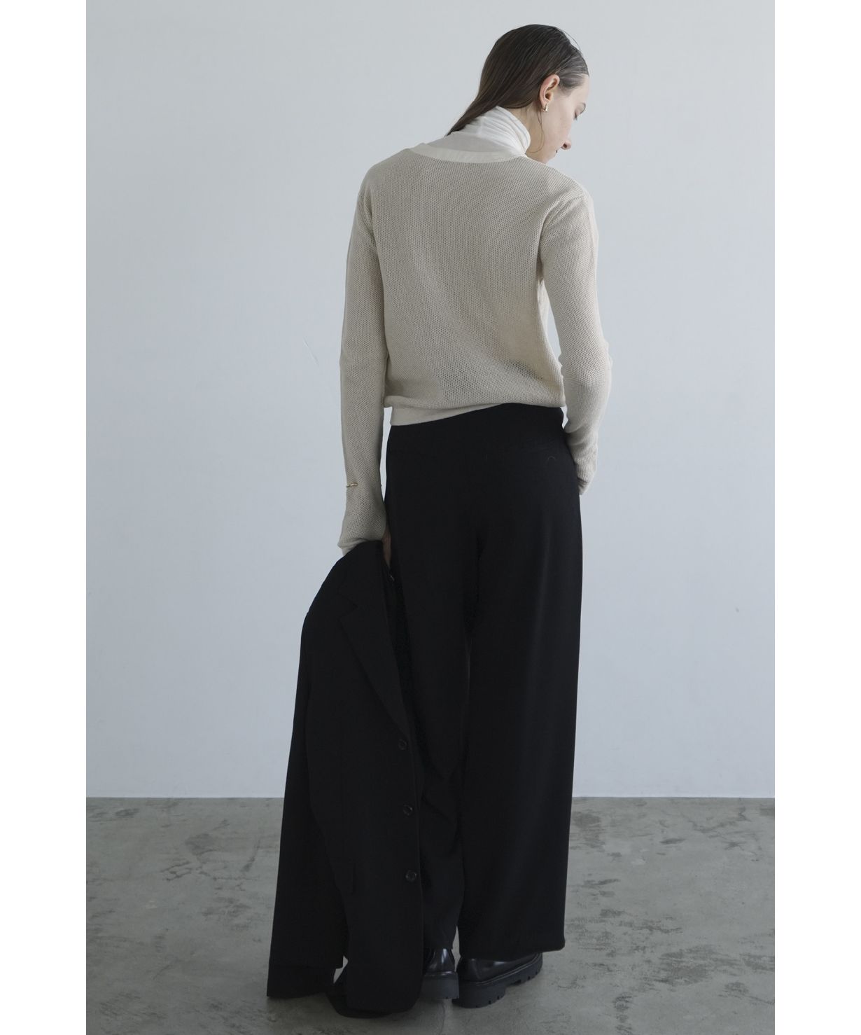 MESH HENLEY NECK TOPS(506227418) | クラネ(CLANE) - d fashion