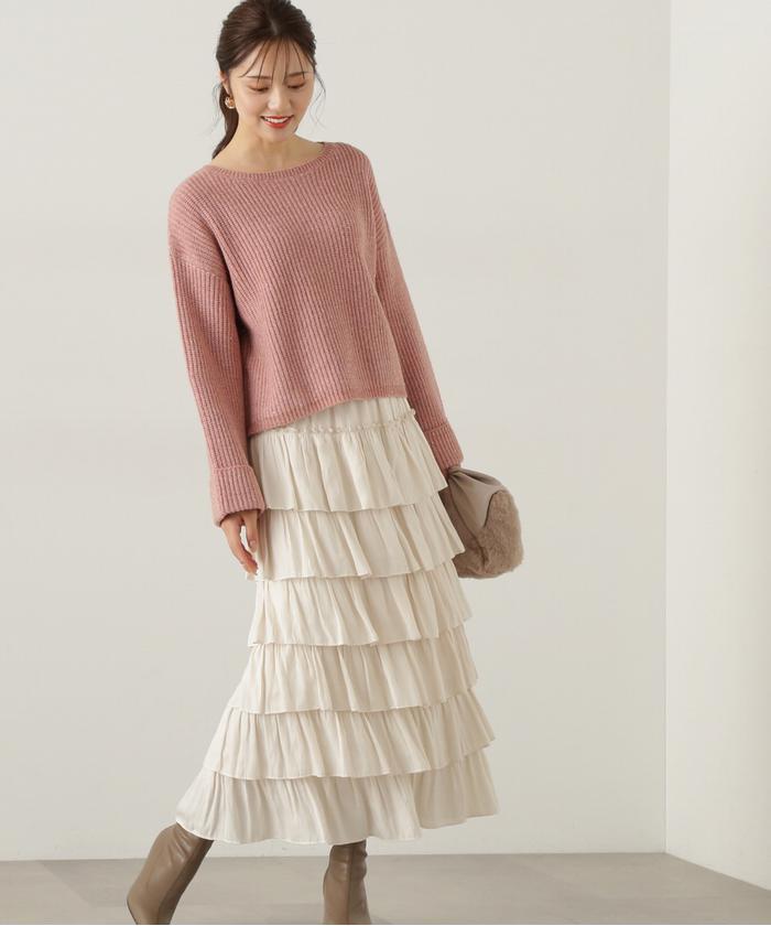 セール 30%OFF】ティアードフリルスカート 24AW(506723589