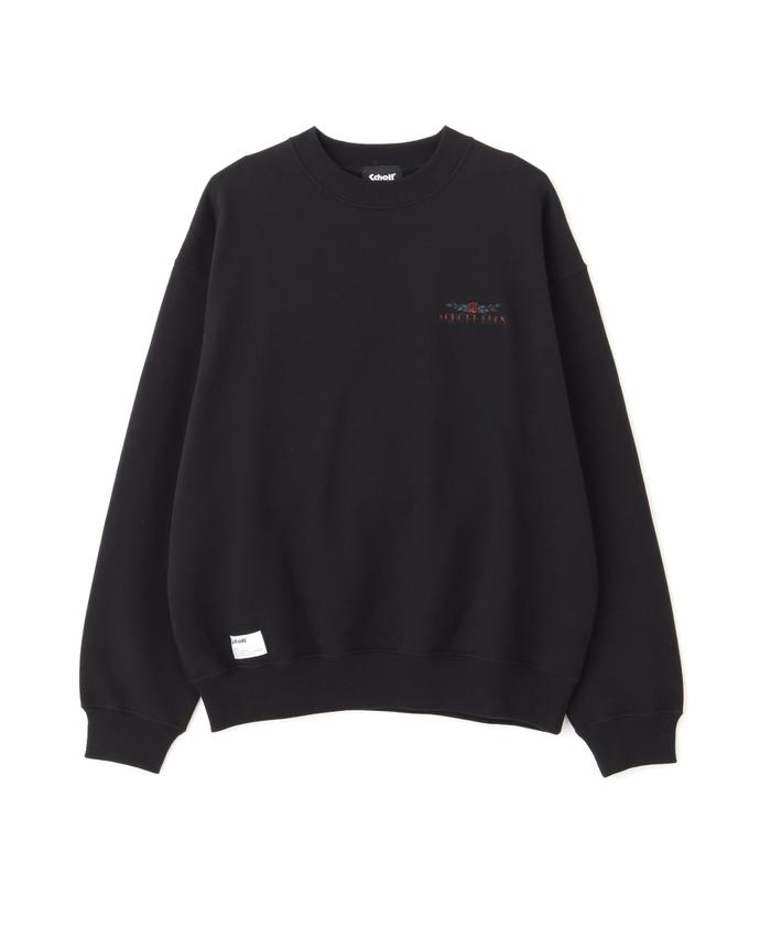 国内配送★Schott★シェイクハンドドラゴン スウェット 3色 Schott｜CREW SWEAT SHAKE HAND DRAGON/クルースウェット