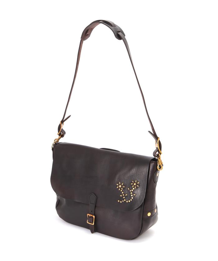 Schott × Vasco 24SS レザー ポストマンショルダーバッグ VASCO/ヴァスコ/LEATHER POSTMAN SHOULDER BAG/レザーポストマン