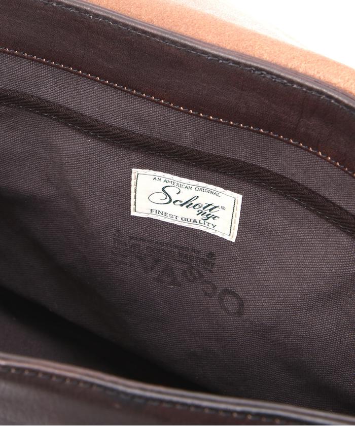 Schott × Vasco 24SS レザー ポストマンショルダーバッグ VASCO/ヴァスコ/LEATHER POSTMAN SHOULDER BAG/レザーポストマン