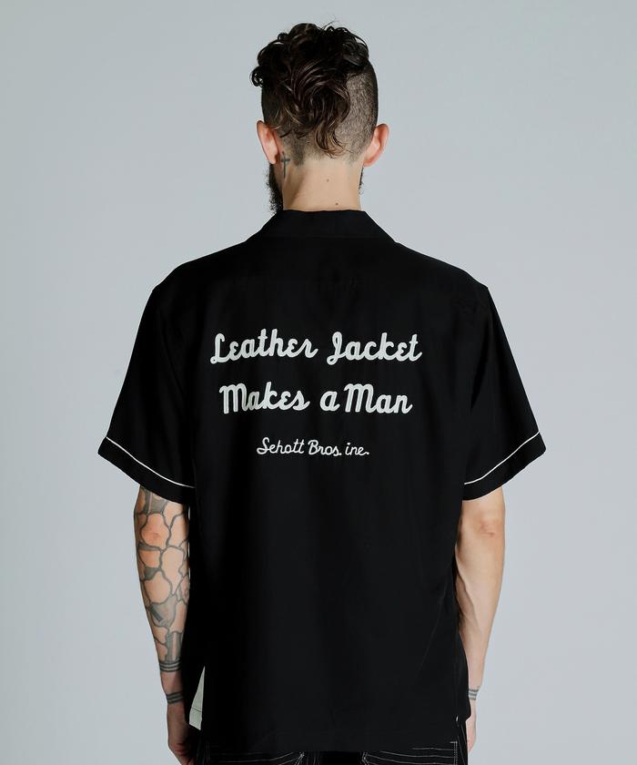 BOWLING SS SHIRT'LEATHER JACKET MAKES A MAN/ボーリングSS