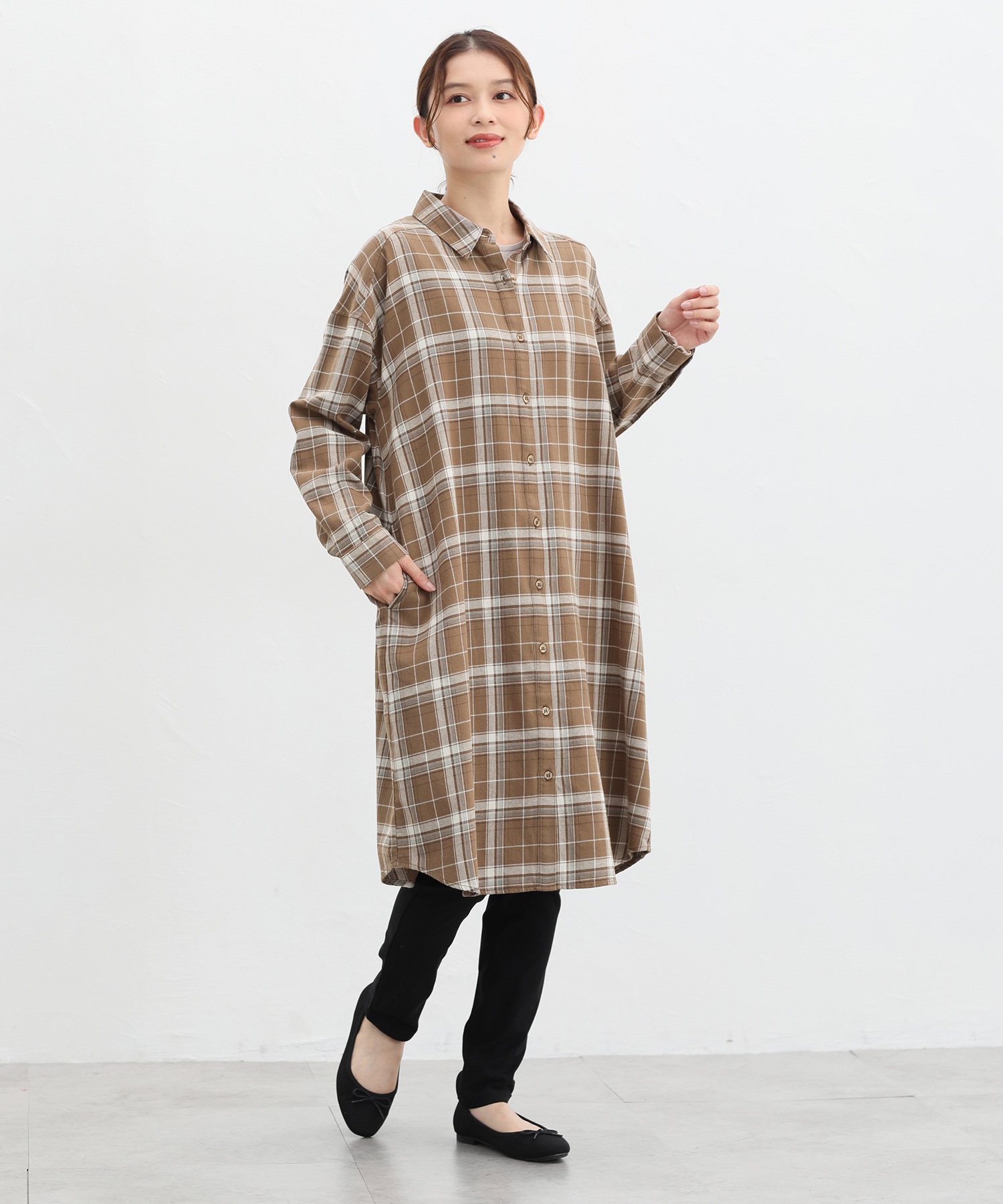 【a389】See By Chloé 美品 シャツ ワンピース 34 チェック See By Chloe シーバイクロエ レディース ワンピース サイズ：34
