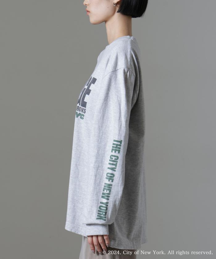 今期❗️a'nuke アンヌーク　プリントロングTシャツ　ロゴ　綿100 anuke ANUKE (アンヌーク）Print Long T-shirts 即日発送