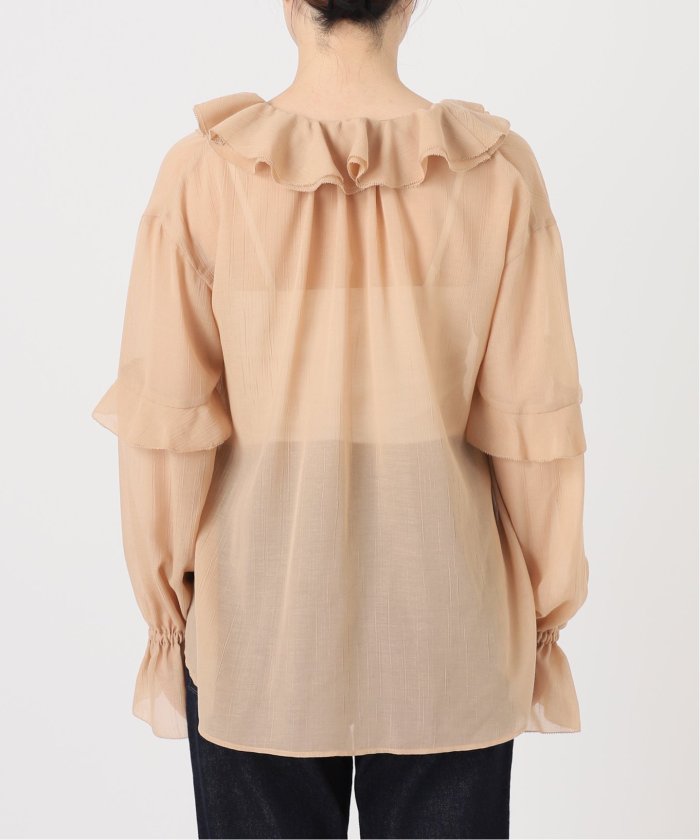 セール 30%OFF】フリルラッフルシアーブラウス(506389108