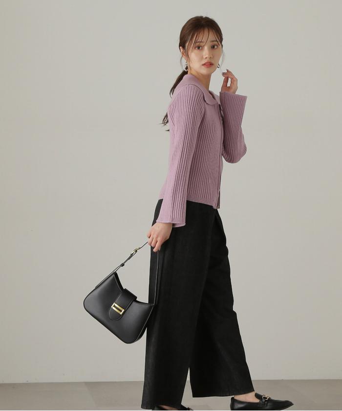 セール 30%OFF】襟付きダブルジップニット 24AW(506770436