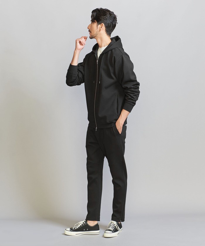 WEB限定 WARDROBE SMART】ダブルニット ジップパーカー