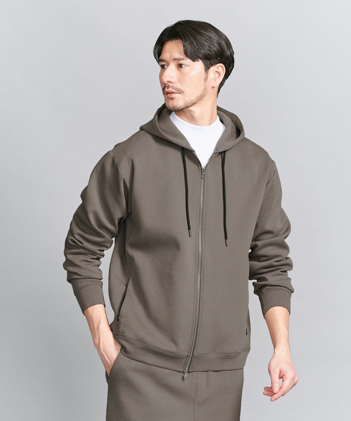 WEB限定 WARDROBE SMART】ダブルニット ジップパーカー