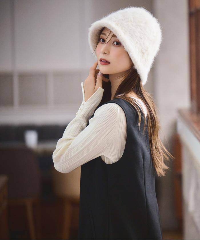 贈り物 セール 50%OFF】ヘムフェイクファーミニジャンスカ 24AW ワンピース