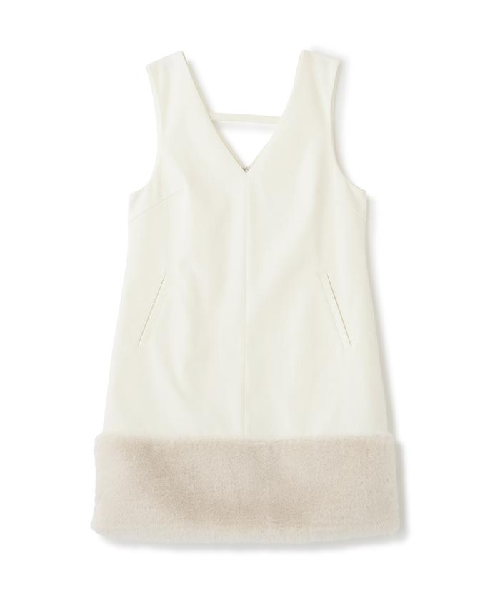 セール 50%OFF】ヘムフェイクファーミニジャンスカ 24AW