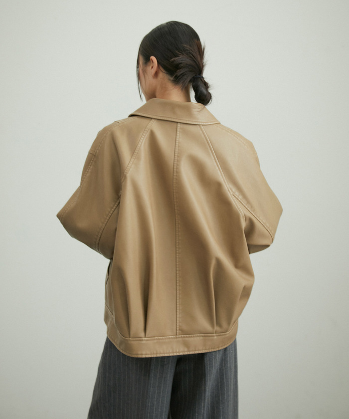 ADAM ET ROPE'｜シンセティックレザージャケット | Rakuten