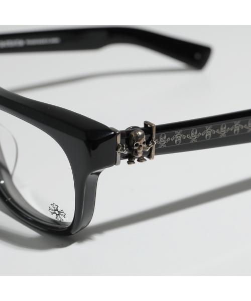CHROME HEARTS メガネ FOTI H.T.2 スクエア ウェリントン 黒縁 CHROME HEARTS メガネ FOTI H.T.2 スクエア ウェリントン 黒縁