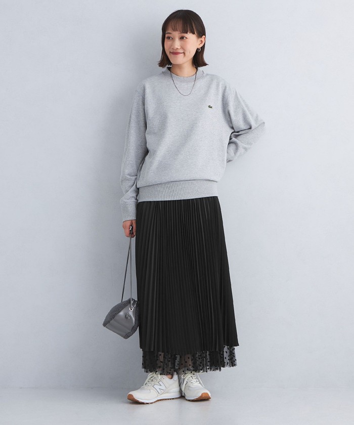 size SHORT/TALLあり］2WAY チュール ドット プリーツ スカート