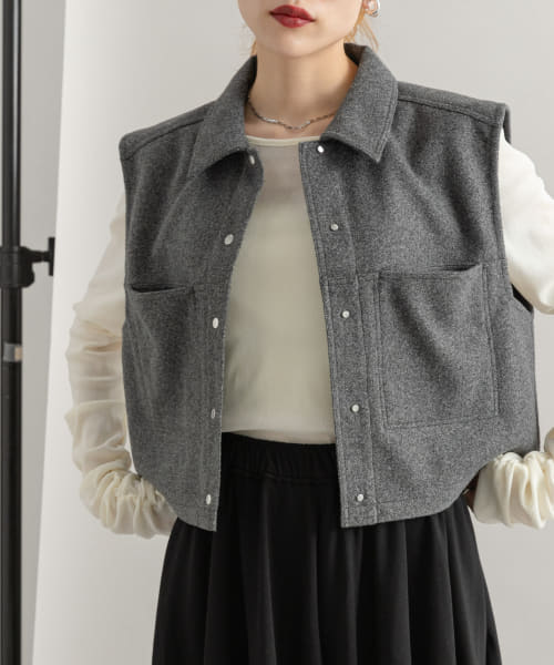 セール 50%OFF】シアーベロアシャーリングスリーブトップス