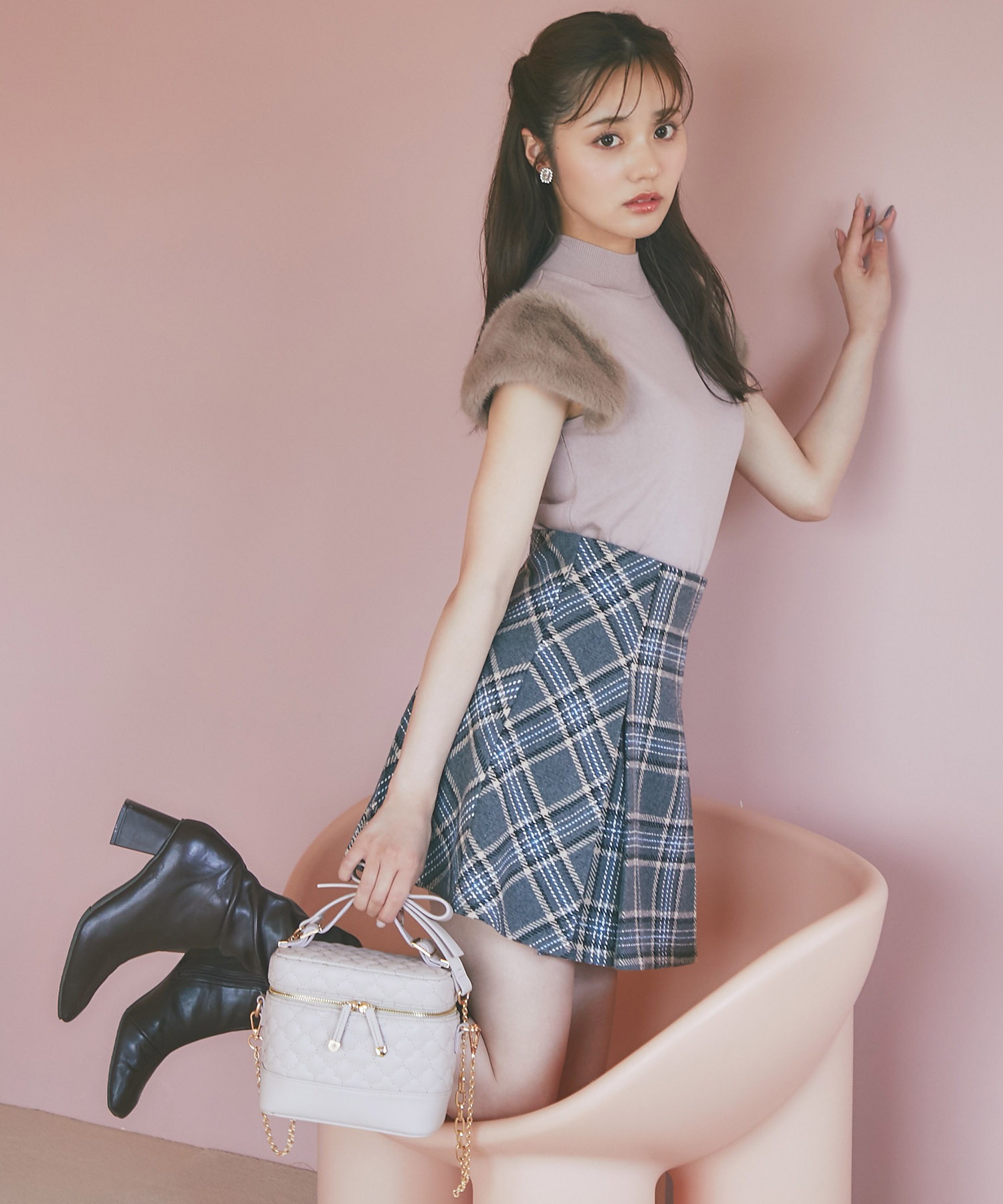 トッコクローゼット tocco closet リボンショルダー付き
