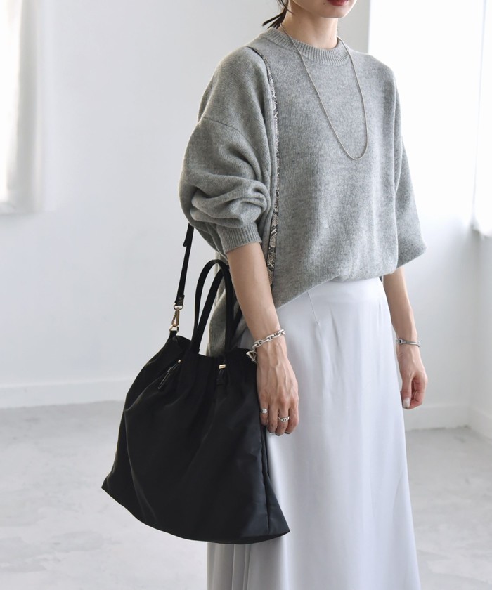 quaranciel: ギャザー 2way マルチ ショルダー トート バッグ 楽天市場】【SALE／30%OFF】quaranciel: ギャザー 2way マルチ