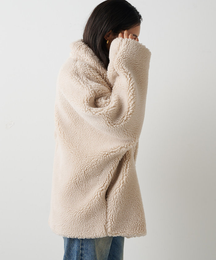 即～翌日発送 インフルエンサーコラボ ミドルボアコート Whim Gazette インフルエンサーコラボ】ミドルボアコート | Whim Gazette
