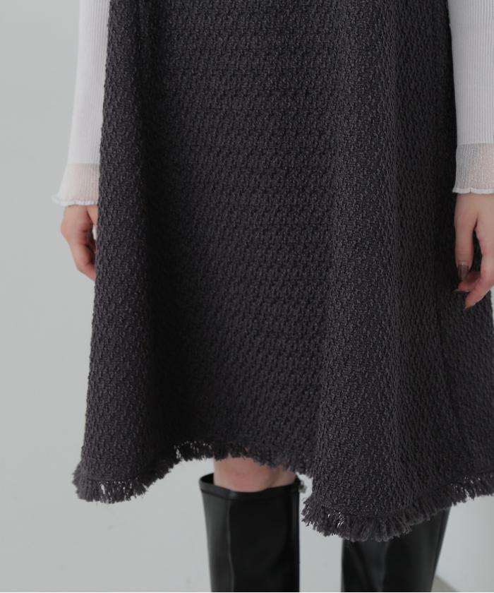 セール 30%OFF】ツイードミニワンピース 24AW(506678106