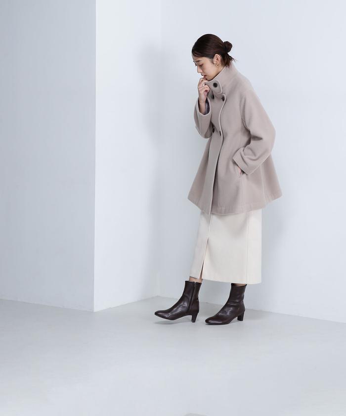 セール 30%OFF】スタンドネックミドルコート 24AW(506514596 セール 30%OFF】スタンドネックミドルコート 24AW(506514596
