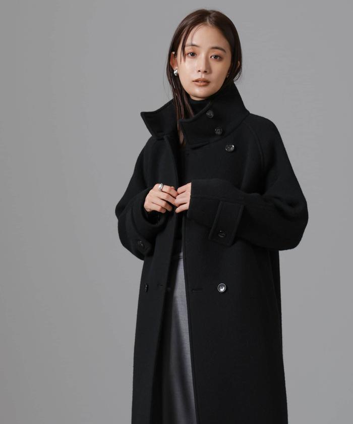 セール40%OFF】PECOLAMBウールカシミヤスタンドカラーコート