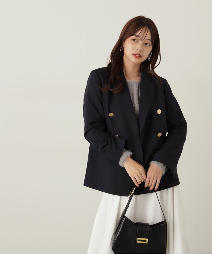 セール 50%OFF】ダブルテーラードジャケット24AW(506697527 セール 50%OFF】ダブルテーラードジャケット24AW(506697527