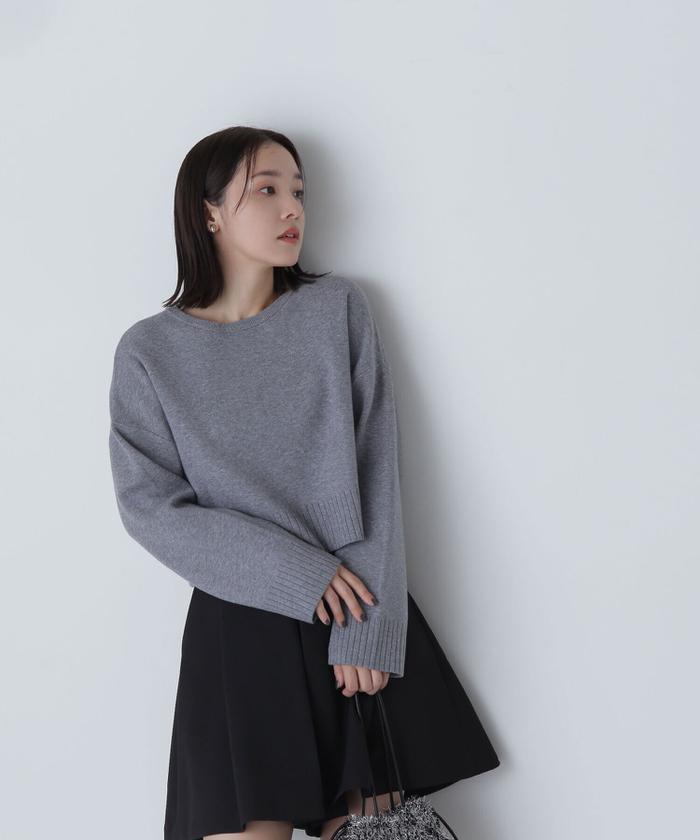 ダブルジャガードクロップドニット 24AW(506864410 ダブルジャガードクロップドニット 24AW(506864410