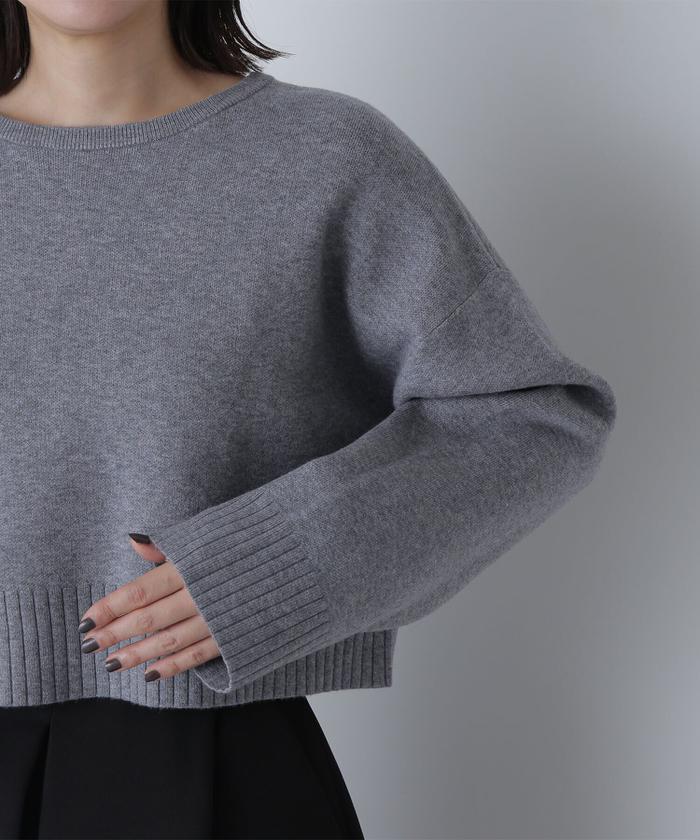 ダブルジャガードクロップドニット 24AW(506864410