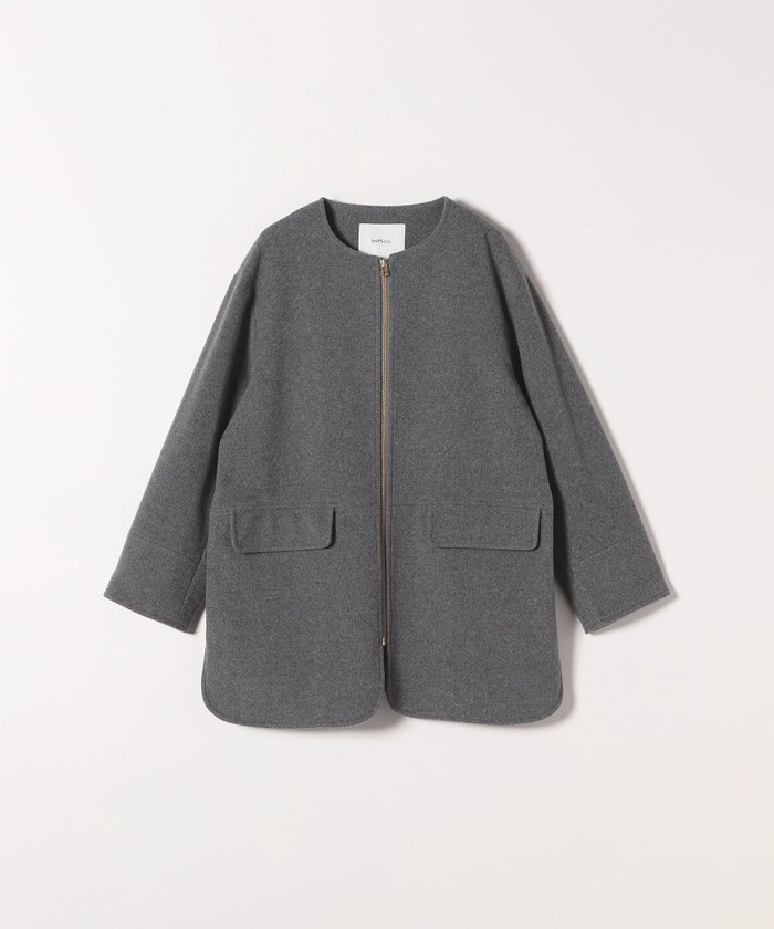 セール 30%OFF】SHIPS any: SUPER100 ノーカラー ジップ