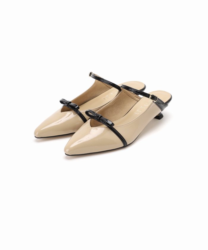 セール 30%OFF】3.5cmリボンストラップミュール(506606909) | ル