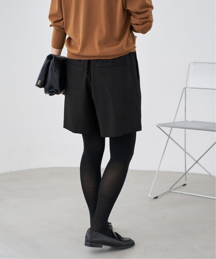 IENA ウォッシャブルウールショートパンツ ブラック ウォッシャブルウールショートパンツ(506869557) | イエナ(IENA