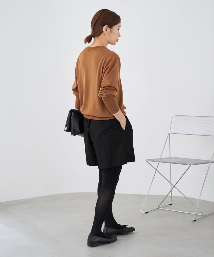 IENA ウォッシャブルウールショートパンツ ブラック ウォッシャブルウールショートパンツ(506869557) | イエナ(IENA