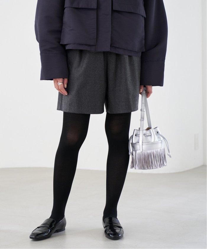 IENA ウォッシャブルウールショートパンツ ブラック ウォッシャブルウールショートパンツ(506869557) | イエナ(IENA