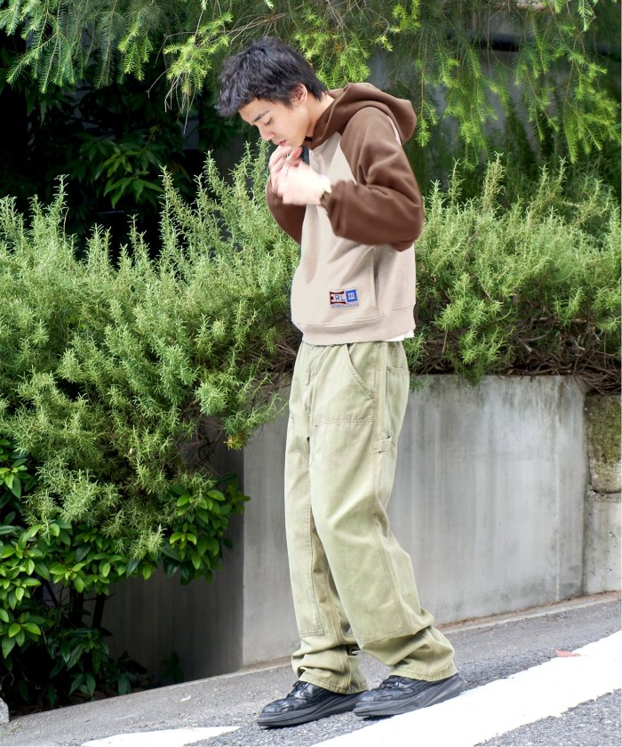 ERL / イーアールエル】UNISEX RAGLAN HOODIE KNIT(506870162