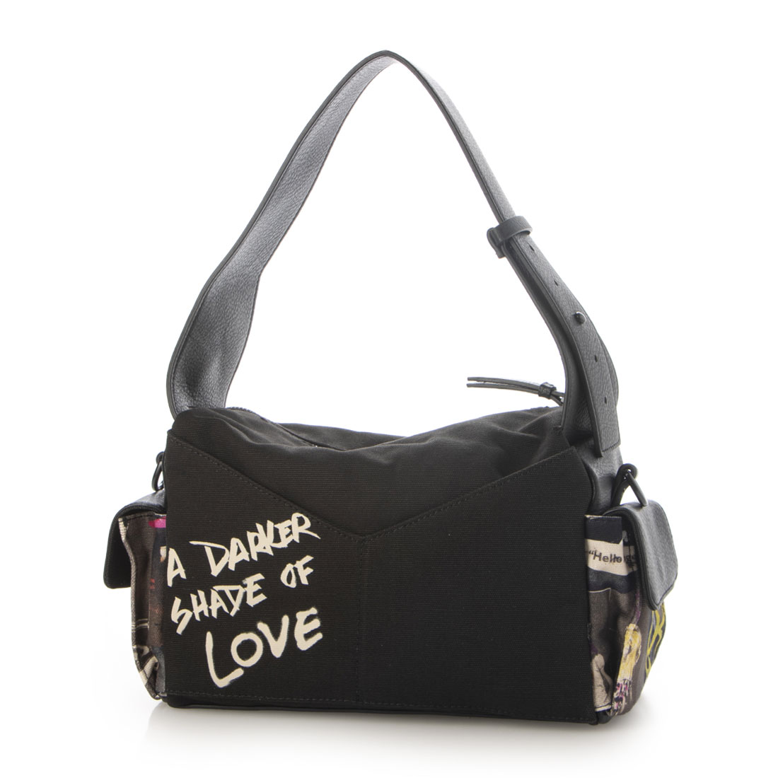 デシグアル Desigual ニュースペーパー キャンバスマキシバッグ