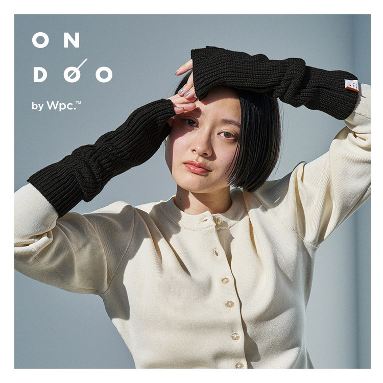Wpc.公式】アームカバー ONDOO リブニットウォームアームカバー