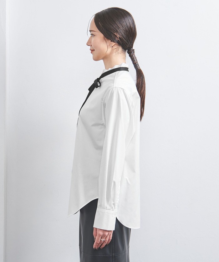 セール 30%OFF】フリル リボン ボウタイブラウス(506856719