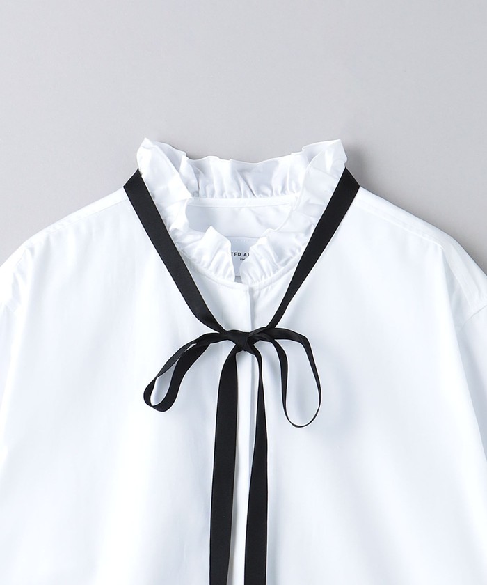 セール 30%OFF】フリル リボン ボウタイブラウス(506856719