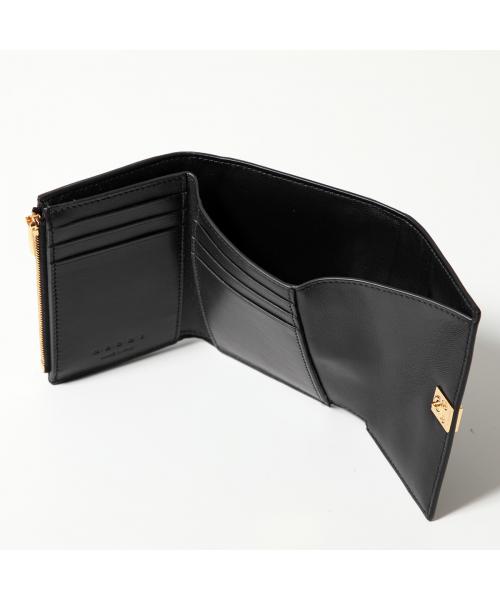 MARNI 三つ折り財布 PFMO0104U1 P5298 レザー スモール MARNI 三つ折り財布 PFMO0104U1 P5298 レザー スモール