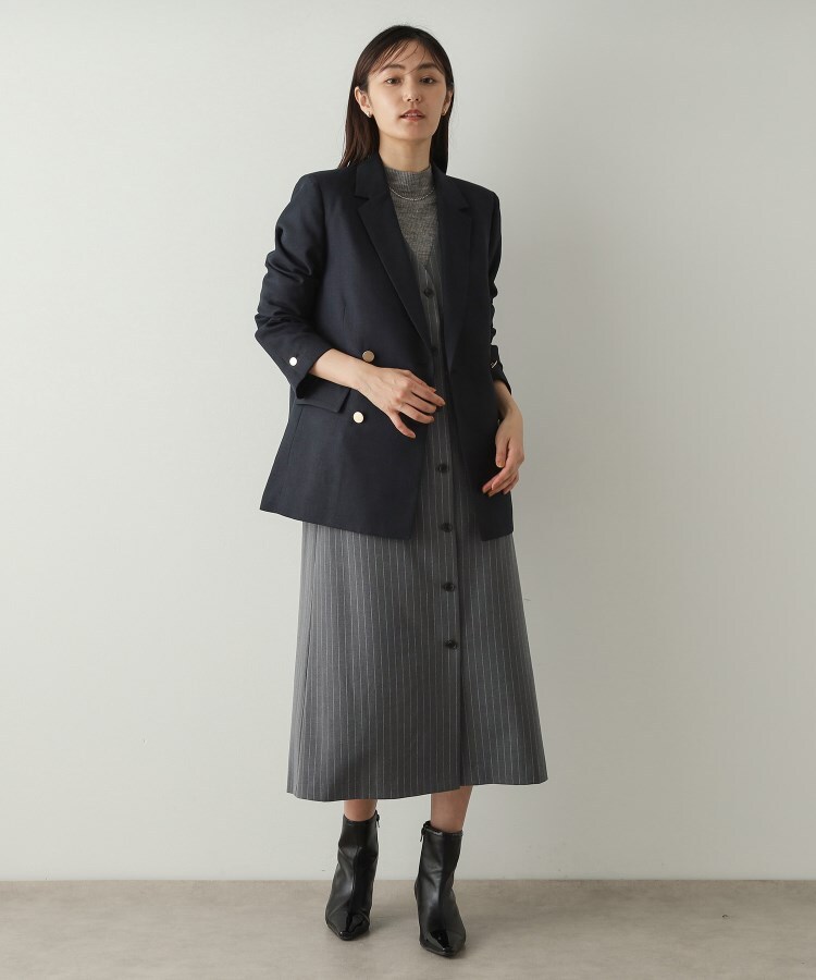 セール 30%OFF】金ボタンダブルテーラードジャケット【洗える セール 30%OFF】金ボタンダブルテーラードジャケット【洗える