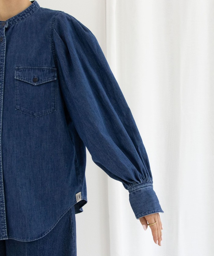 セール 40%OFF】【RM denim】パワショルデニムブラウス