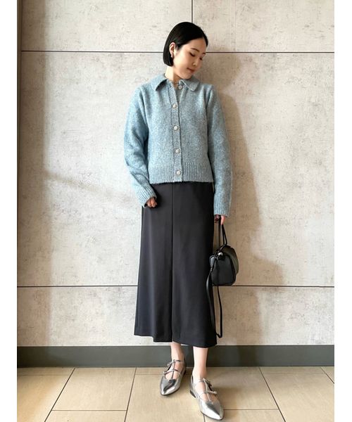 セール 50%OFF】ビジューボタンポロニットカーディガン