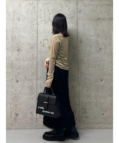 セール】後ゴムフリンジジャカードストレートスカート(506785441 セール】後ゴムフリンジジャカードストレートスカート(506785441