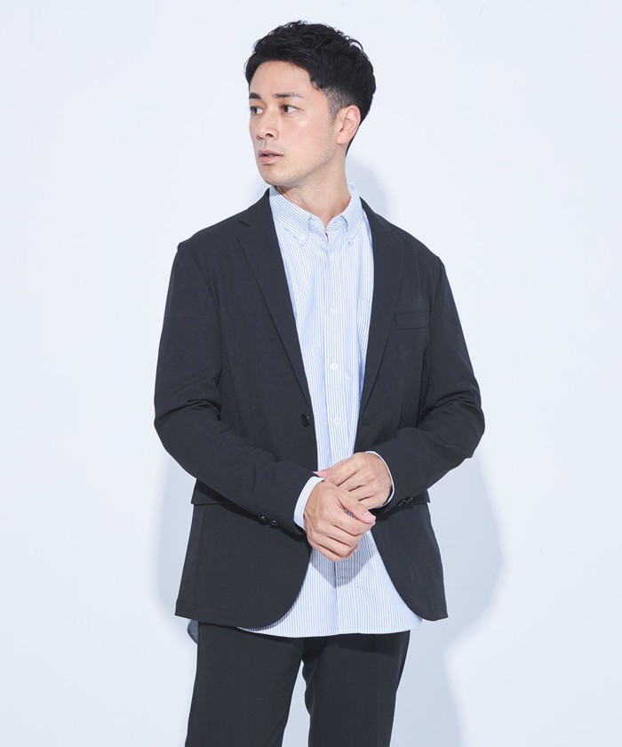 セール】【WEB限定】JUST fit Wライク セットアップ ジャケット