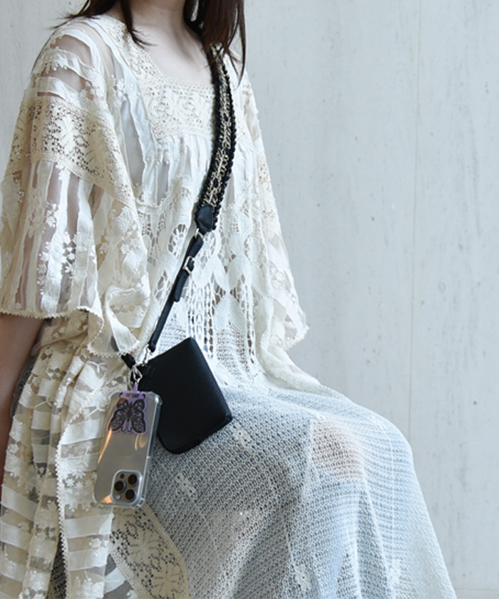 【ANNA SUI】ASスリング スマホスリング アナスイ ANNA SUI ASスリング スマホストラップ （アカ） -人気