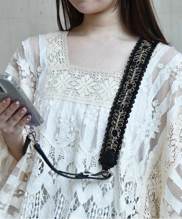 【ANNA SUI】ASスリング スマホストラップ アナスイ ANNA SUI ASスリング スマホストラップ （アカ） -人気