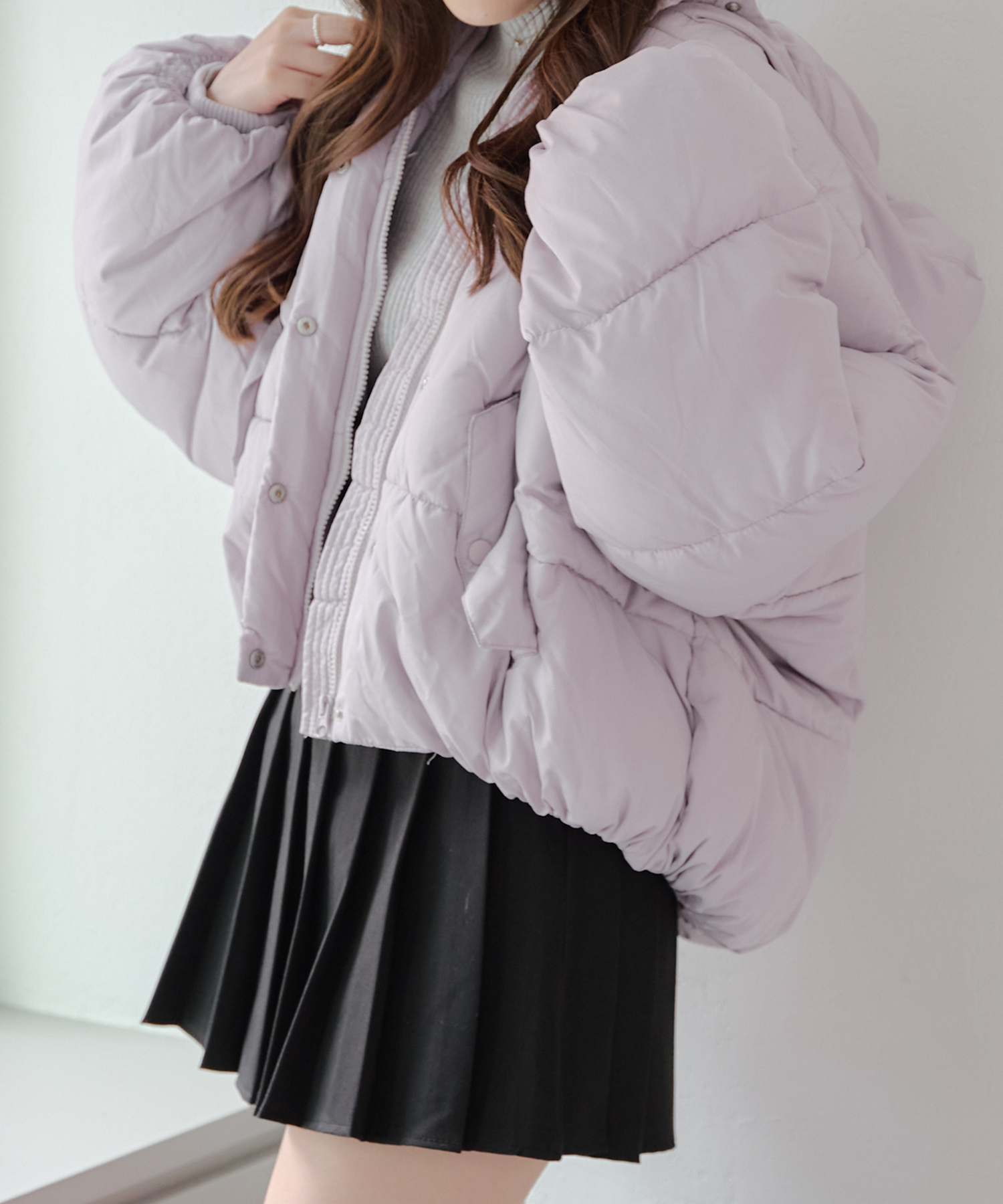WEB限定】中綿BZ アウター ブルゾン ガーリー 冬(506860522 WEB限定】中綿BZ アウター ブルゾン ガーリー 冬(506860522